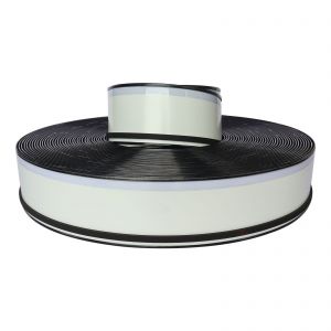 QOMOLANGMA 110mm (4.3") x 50m (164ft) Black Color Aluminum Trim Cap with PC & Foam (Channelume)