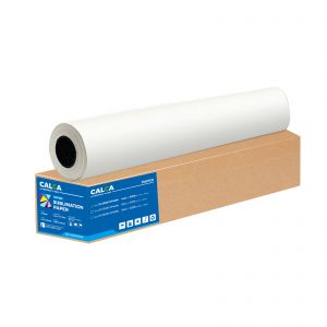US Stock, CALCA 81gsm 44in x 328ft Textile Dye Sublimation Paper for Heat Transfer Printing, 3in Core