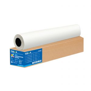 CALCA PRO 95gsm 64in x 328ft Dye Sublimation Paper for Fabrics and Hard Substrates Heat Transfer Printing, 3in Core