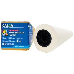 US Stock, CALCA 44in x 328ft 100g High Tacky Sticky Apparel Sublimation Transfer Paper Roll, Prevents Ghosting (Local Pickup)