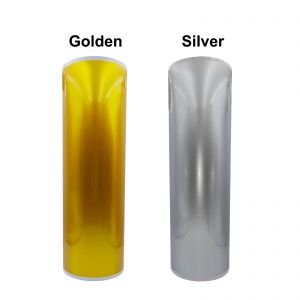 UV DTF Golden/Silver Film Crystal Label Sticker Printing Film, 0.64*200m