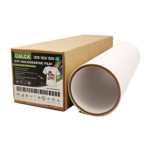 CALCA 23.6in x 32.8ft/60cm x 10m DTF Rainbow Holographic Film Roll,Cold Peel