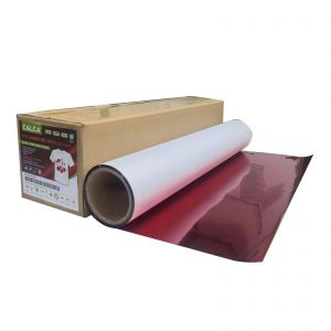 CALCA 23.6in /60cm DTF Cherry Red Metallic Film Roll,Cold Peel