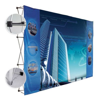 Velcro recto Display Pop Up-conexiones de muelle 10ft