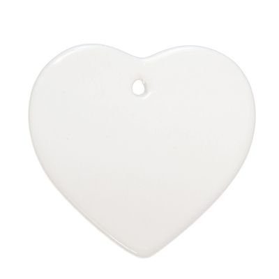 100pcs 6" Heart Ceramic Ornament