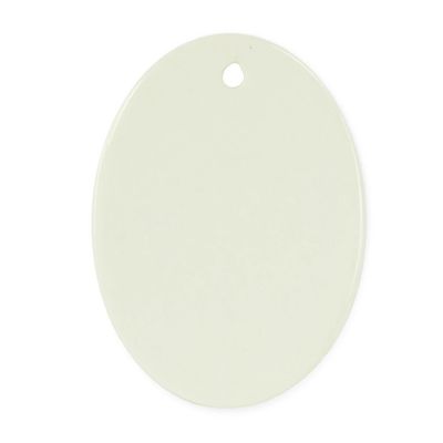 100pcs 3" Oval Ceramic Ornamen