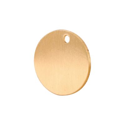 100pcs Round Blank Brass Tag Dog Tag Pendant for engraving (25mm x 2mm)