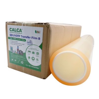 CALCA 12in x 328ft (31cm x 100m) UV DTF Transfer Film B Roll Crystal Label Transfer Film, Positioning Film Environmentally Friendly