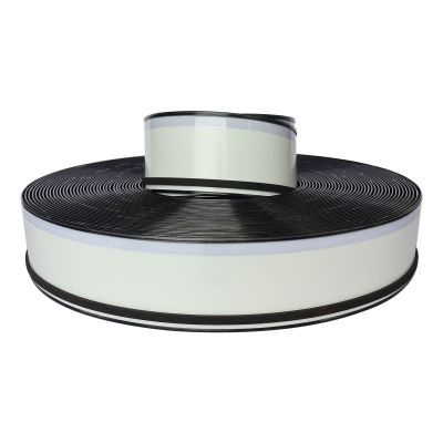QOMOLANGMA 110mm (4.3") x 50m (164ft) Black Color Aluminum Trim Cap with PC & Foam (Channelume)
