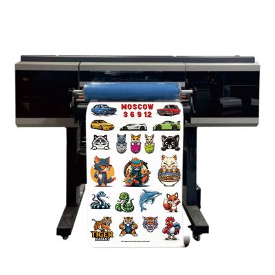 60cm UV DTF Crystal Label Printer, with 3/4 Epson XP600/I3200U Printheads