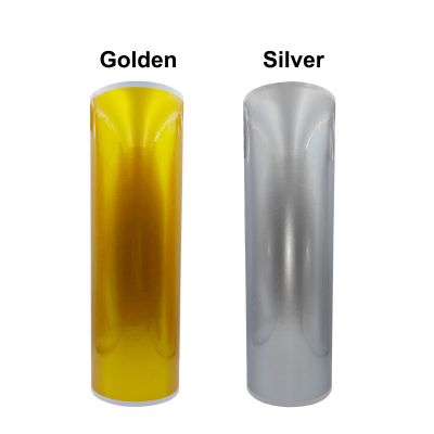 UV DTF Golden/Silver Film Crystal Label Sticker Printing Film, 0.64*200m