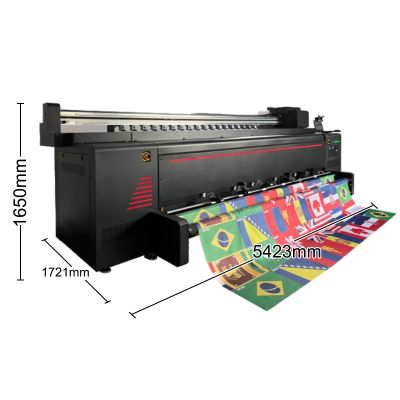 3.2m Large Format Direct to Fabric Digital Flag Printer with 4 Epson i3200A1 Printhead