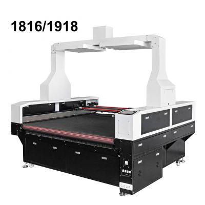 FM1816/1918/1827/1827+/1927Plus 2 Heads 130W-300W Fabric CCD Camera Cutting Machine Laser Cutter Printed Textile