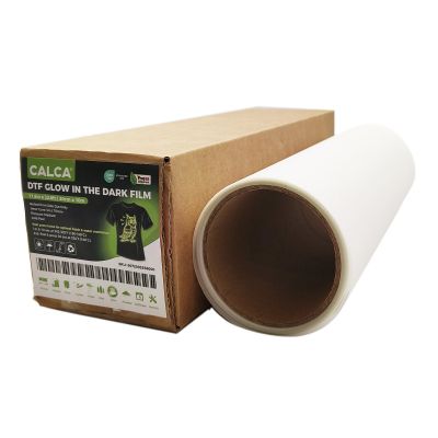 CALCA 23.6in x 32.8ft DTF Glow in the Dark Luminous Film Roll,Cold Peel