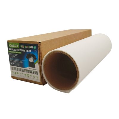 CALCA 24in x 16.4ft Reflective DTF Film Roll,Cold Peel