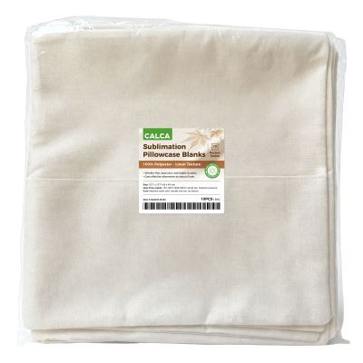 CALCA 10PCS 15.75"x15.75" Blank Linen Pocket Pillowcase Cushion Covers - Sublimation & DTF Printable for Custom Designs