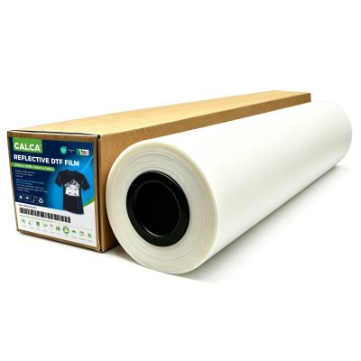 CALCA 23.6in/60cm Reflective DTF Film Roll,Cold Peel