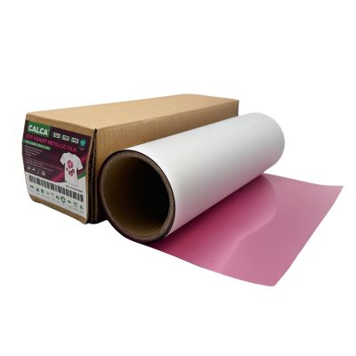 CALCA 13in/33cm DTF Rose Purple /Rose Violet Metallic Film Roll,Cold Peel