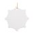 3" Rudder-shape Ceramic Ornament