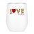 6PCS 12oz White Stainless Steel Red Wine Tumbler Mugs with Sublimation Coating and Direct Drinking Lid