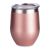 2PCS 12oz Rose Gold Stainless Steel Red Wine Tumbler Mugs with Sublimation Coating and Direct Drinking Lid