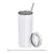 10pcs 15oz Sublimation Blank Skinny Tumbler Stainless Steel Insulated Water Bottle Double Wall Vacuum Travel Cup With Sealed Lid and Straw (White)