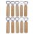 10 pcs Wooden Handle stainless steel Bottle Opener, Wooden Handle Beer Bottle Opener for Home, Kitchen, Bar, DIY Logo Engraved Gift