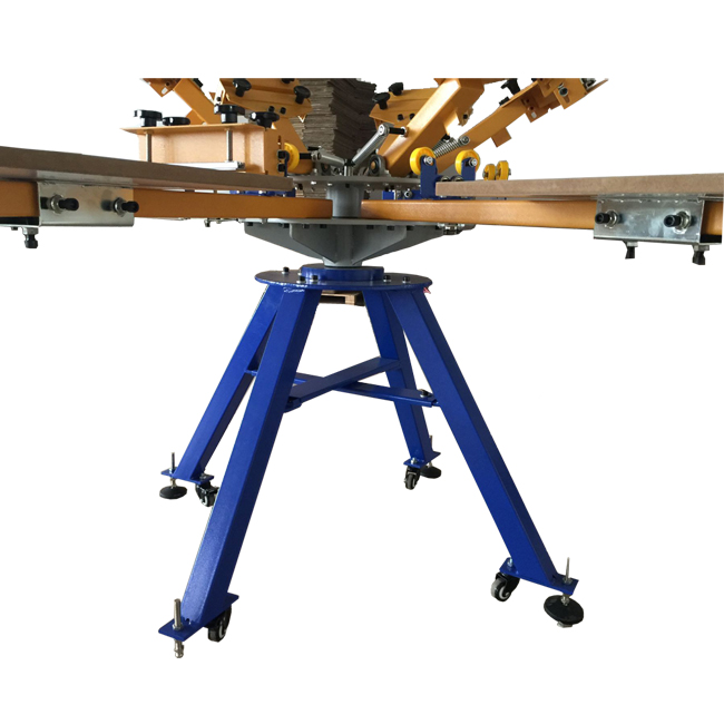 6 Color 6 station Screen Printing Machine Press t-shirt printer carousel