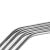 10.5in Reusable Stainless Steel Drinking Straws Set of 4, for 30oz Tumbler Glass, Cleaning Brush Included