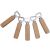 10 pcs Wooden Handle stainless steel Bottle Opener, Wooden Handle Beer Bottle Opener for Home, Kitchen, Bar, DIY Logo Engraved Gift