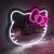 LED Neon KITTY Mirror