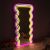 LED Neon Wave Mirror Light