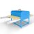 80x100cm/100x120cm/120x150cm Double Station Pneumatic Sublimation Heat Press Machine