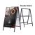 60*80cm Single/Double-Sided Outdoor Iron Snap Frame Board Sign Stand Board Poster Display Rack(only Stand)